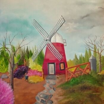 「Windmill Cove」というタイトルの絵画 Weshon Hornsbyによって, オリジナルのアートワーク