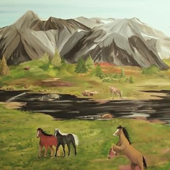 "Wildlife Reserve" başlıklı Tablo Weshon Hornsby tarafından, Orijinal sanat