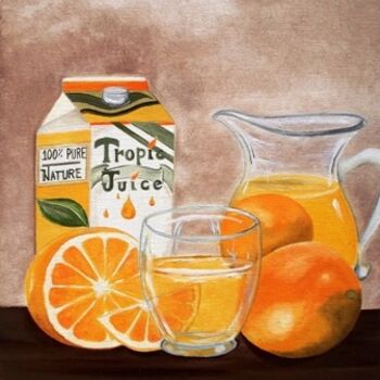 「Fresh Squeezed Oran…」というタイトルの絵画 Weshon Hornsbyによって, オリジナルのアートワーク