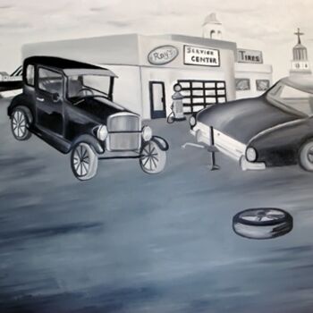 Painting titled "Early Days In Black…" by Weshon Hornsby, Original Artwork