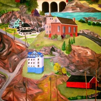 Schilderij getiteld "Rural Living At A G…" door Weshon Hornsby, Origineel Kunstwerk