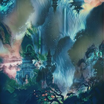 Digital Arts titled "Aquarelle of Ancien…" by Wesley Duong, Original Artwork, Digital Painting