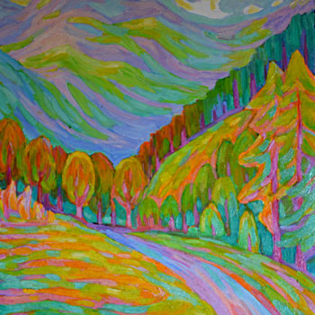 제목이 "Alper"인 미술작품 Eva Carty로, 원작, 기름 나무 들것 프레임에 장착됨