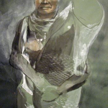 Painting titled "Fish" by Daniel Whitmer, Original Artwork