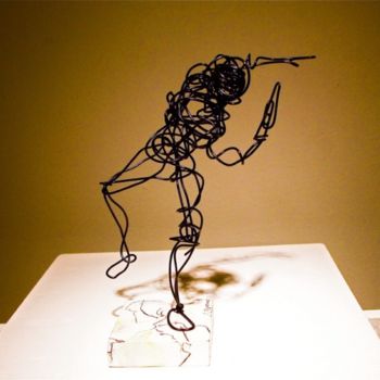Sculpture titled "Disc Hurtal" by Daniel Whitmer, Original Artwork, Mixed Media