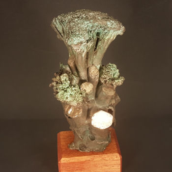 Escultura intitulada "Broccoli Leftover" por Wichert Van Engelen / Frozensteel.Nl, Obras de arte originais, Bronze