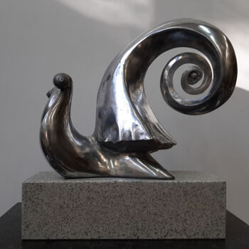 Sculptuur getiteld "Мythological model." door Wiktor Kopacz, Origineel Kunstwerk, Aluminium
