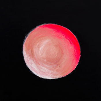 Painting titled "Moon" by Wiktoria Wojciechowska, Original Artwork, Digital Print