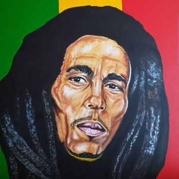 Peinture intitulée "Bob Marley" par Dibidäbi, Œuvre d'art originale, Acrylique