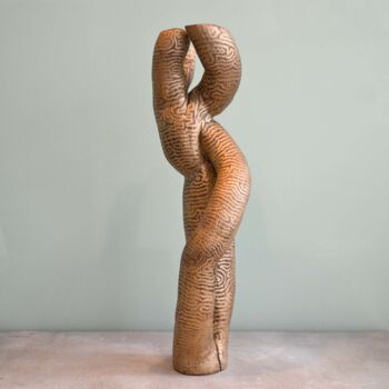 Sculpture titled "Créature Végétale n…" by Wildinside, Original Artwork, Wood