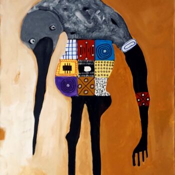 Pintura titulada "Yoya" por Wilfried Balima, Obra de arte original, Acrílico Montado en Bastidor de camilla de madera