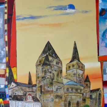 Painting titled "Trier, Teil 2" by Wilhelm Kinn, Original Artwork, Acrylic