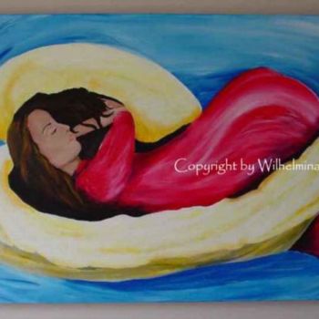 Painting titled "Sleeping Angel" by Wilhelmina Mckittrick, Original Artwork, Other