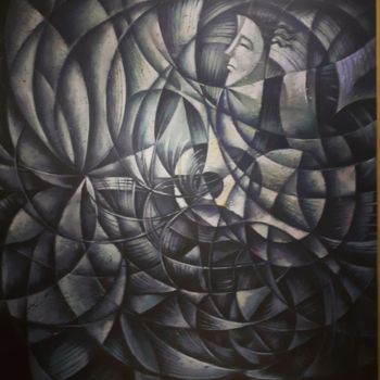 Painting titled "Suena mi guitarra" by Wilkins Terrero, Original Artwork, Acrylic
