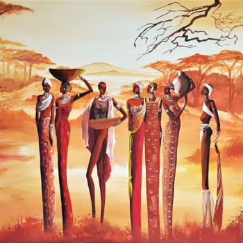 제목이 "The Masaï Women"인 미술작품 Willemijn Mensens로, 원작