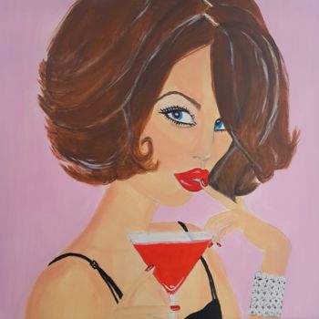 Peinture intitulée "Hold that naughty t…" par Willemijn Mensens, Œuvre d'art originale, Acrylique