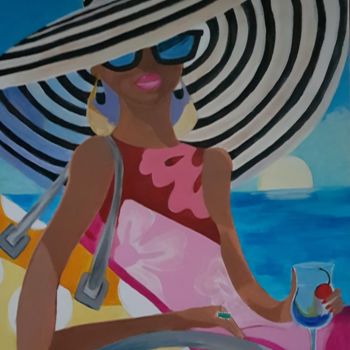 Painting titled "The good life.01" by Willemijn Mensens, Original Artwork, Acrylic