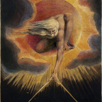 Peinture intitulée "L'Europe, une proph…" par William Blake, Œuvre d'art originale, Craie