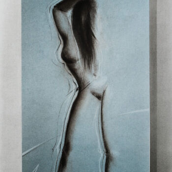 Σχέδιο με τίτλο "Evanescence" από William Castaño, Αυθεντικά έργα τέχνης, Κάρβουνο