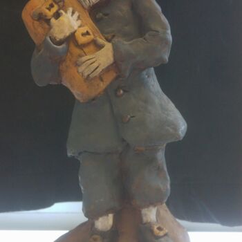 Sculpture titled "L'Avare" by William Mathey, Original Artwork, Ceramics