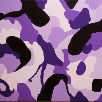 Pintura titulada "Purple Puzzle.jpg" por William Olexik, Obra de arte original, Acrílico