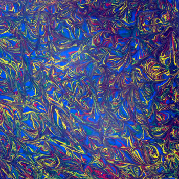 Painting titled "Blue Swirl.jpg" by William Olexik, Original Artwork, Acrylic