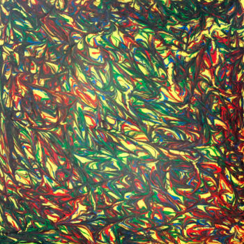 Painting titled "Yellow Swirl.jpg" by William Olexik, Original Artwork, Acrylic