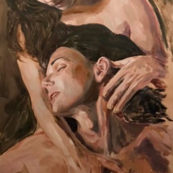 Painting titled "Into The Hands Of D…" by William Oxer F.R.S.A., Original Artwork, Oil