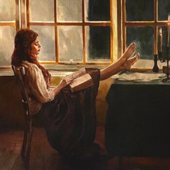 Pintura intitulada "'IN THE SILENCE OF…" por William Oxer F.R.S.A., Obras de arte originais, Acrílico