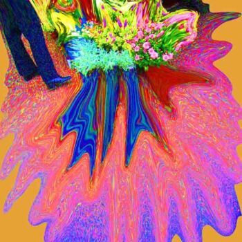 Arts numériques intitulée "Chez le fleuriste" par William Vallée, Œuvre d'art originale