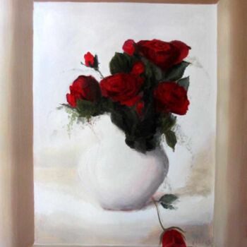 Pintura titulada "Bouquet II" por William Vallée, Obra de arte original