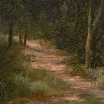 Painting titled "Summer Stairway" by William Dunn, Original Artwork