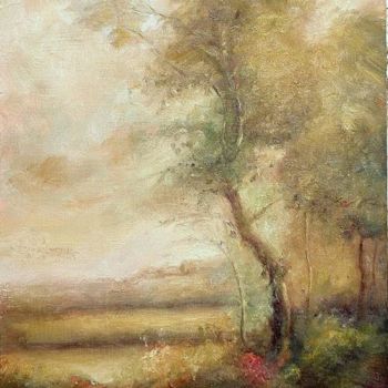 Pintura intitulada "After Corot" por William Dunn, Obras de arte originais, Óleo