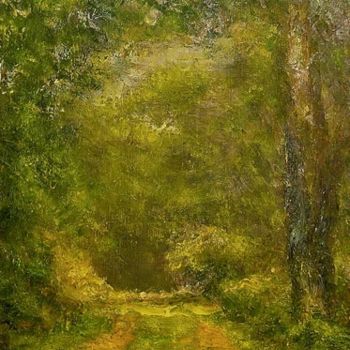 Картина под названием "West trail at Andre…" - William Dunn, Подлинное произведение искусства, Масло