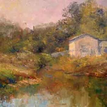 Painting titled "Mill Creek" by William Dunn, Original Artwork, Oil