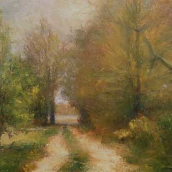 Painting titled "Summer trail" by William Dunn, Original Artwork, Oil