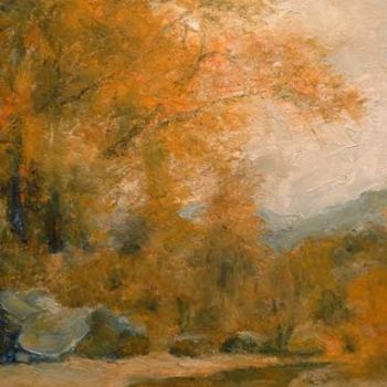 Pintura titulada "Autumn on the Rio G…" por William Dunn, Obra de arte original, Oleo