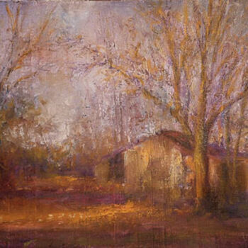 Painting titled "Autumn Past" by William Dunn, Original Artwork, Oil