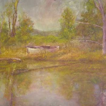 Painting titled "Evening at Sanborne" by William Dunn, Original Artwork, Oil