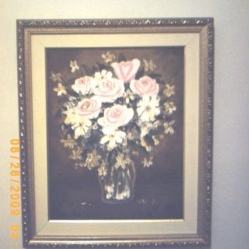 Pintura intitulada "Jarro com Flores" por Willian Araújo, Obras de arte originais