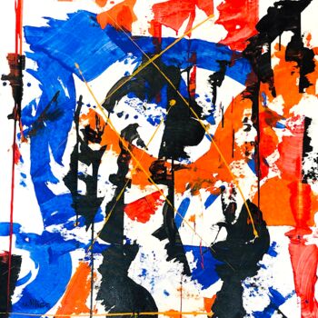 Peinture intitulée "Abstrait N°3" par Willigo, Œuvre d'art originale, Acrylique