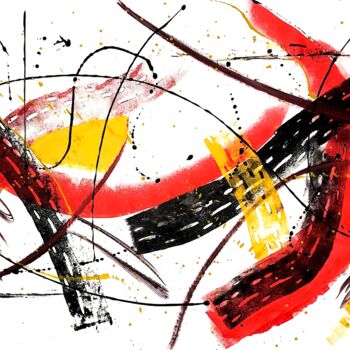 Painting titled "Abstrait N°38" by Willigo, Original Artwork, Acrylic