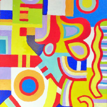 Pittura intitolato "abstract-43-april-2…" da Steve Willingham, Opera d'arte originale, Acrilico