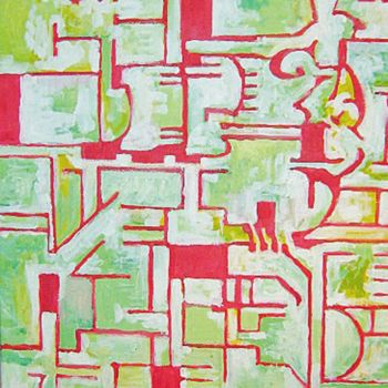 Painting titled "abstract-35-18th-au…" by Steve Willingham, Original Artwork, Acrylic
