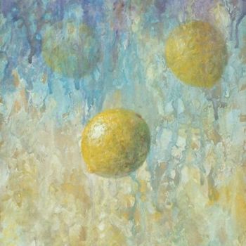 Pittura intitolato "Limones" da Willis Vega, Opera d'arte originale, Olio