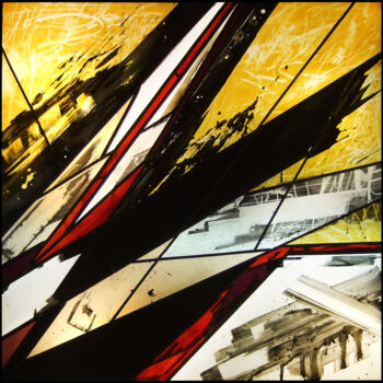 Malerei mit dem Titel "Magnesia 1" von Willy Blanco, Original-Kunstwerk, Glasmalerei