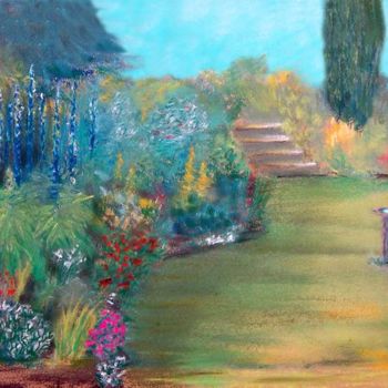 Peinture intitulée "The Sunken Garden" par Wilt, Œuvre d'art originale