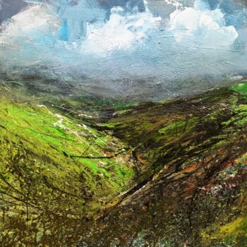 Peinture intitulée "Wales countryside 11" par Wimvandewege, Œuvre d'art originale, Acrylique Monté sur Châssis en bois