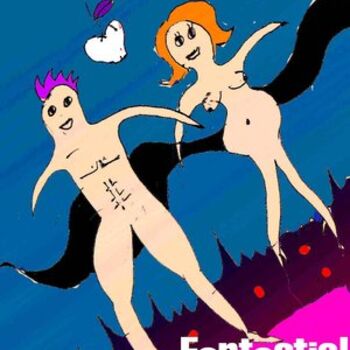 Digital Arts titled "Fantastic! Adam Eve" by Windyasari Septriani, Original Artwork, Digital Painting