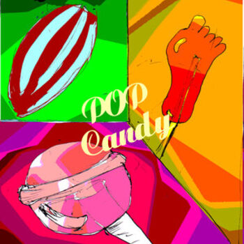 Digital Arts titled "CANDY POP" by Windyasari Septriani, Original Artwork, Digital Painting